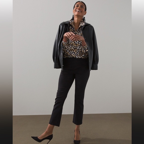 🐆 EUC Chicos button-up cheetah print blouse. - Picture 2 of 11